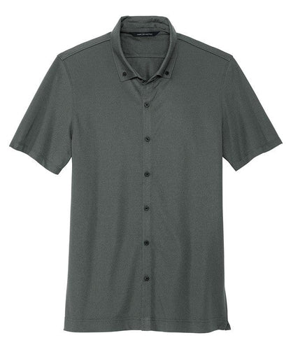 Mercer+Mettle Polos Mercer+Mettle - Men's Stretch Pique Full-Button Polo