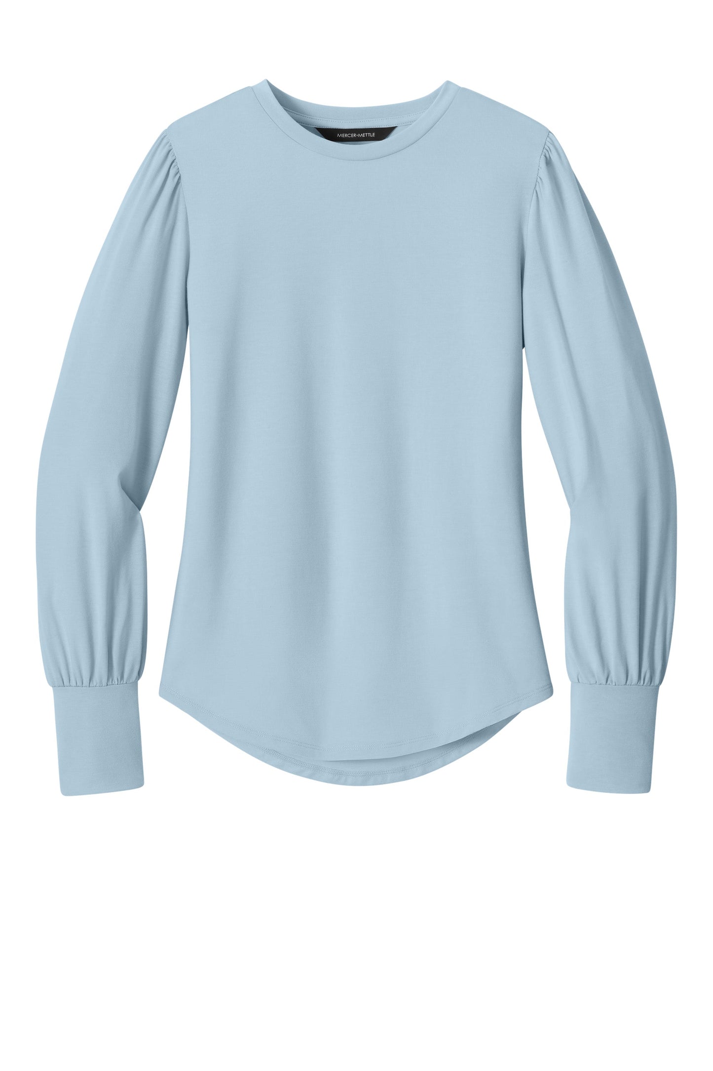 Mercer+Mettle Specialty Knits XS / Celestial Blue Mercer+Mettle - Women's Stretch Jersey Long Sleeve Blouson Top