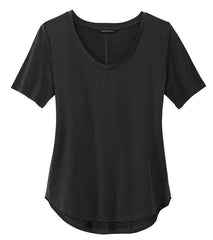 Mercer+Mettle T-Shirts XS / Deep Black Mercer+Mettle - Women's Stretch Jersey Relaxed Scoop