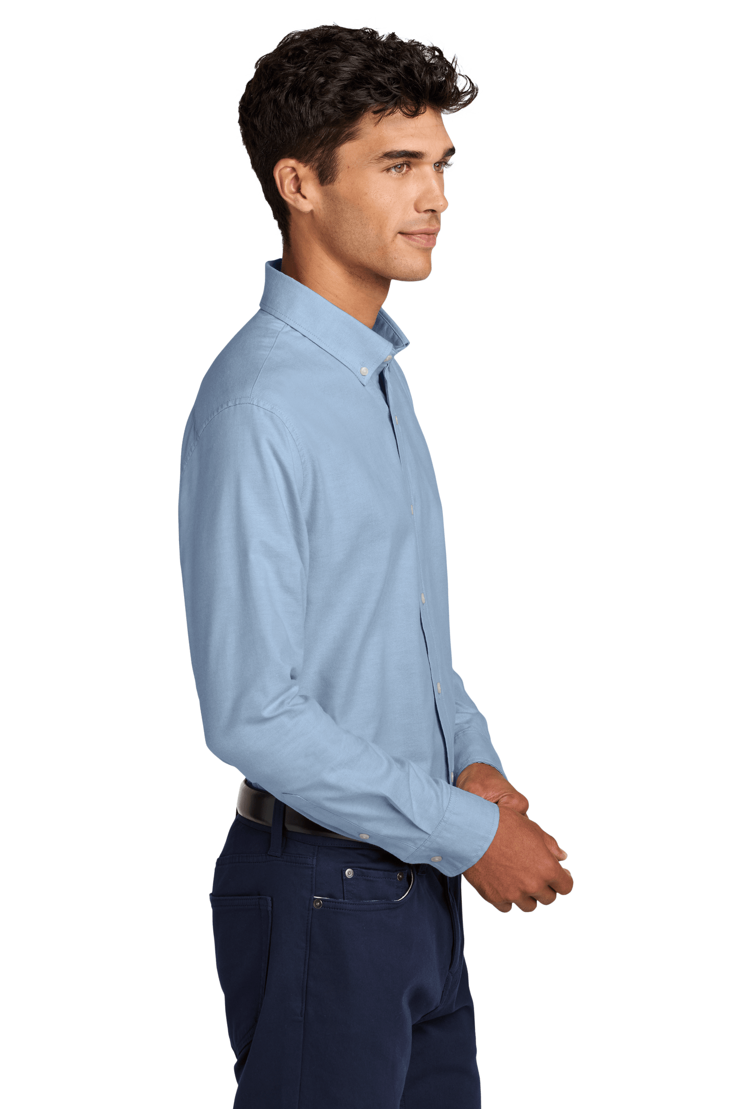 Mercer+Mettle Woven Shirts Mercer+Mettle - Men's Long Sleeve Modern Oxford Shirt