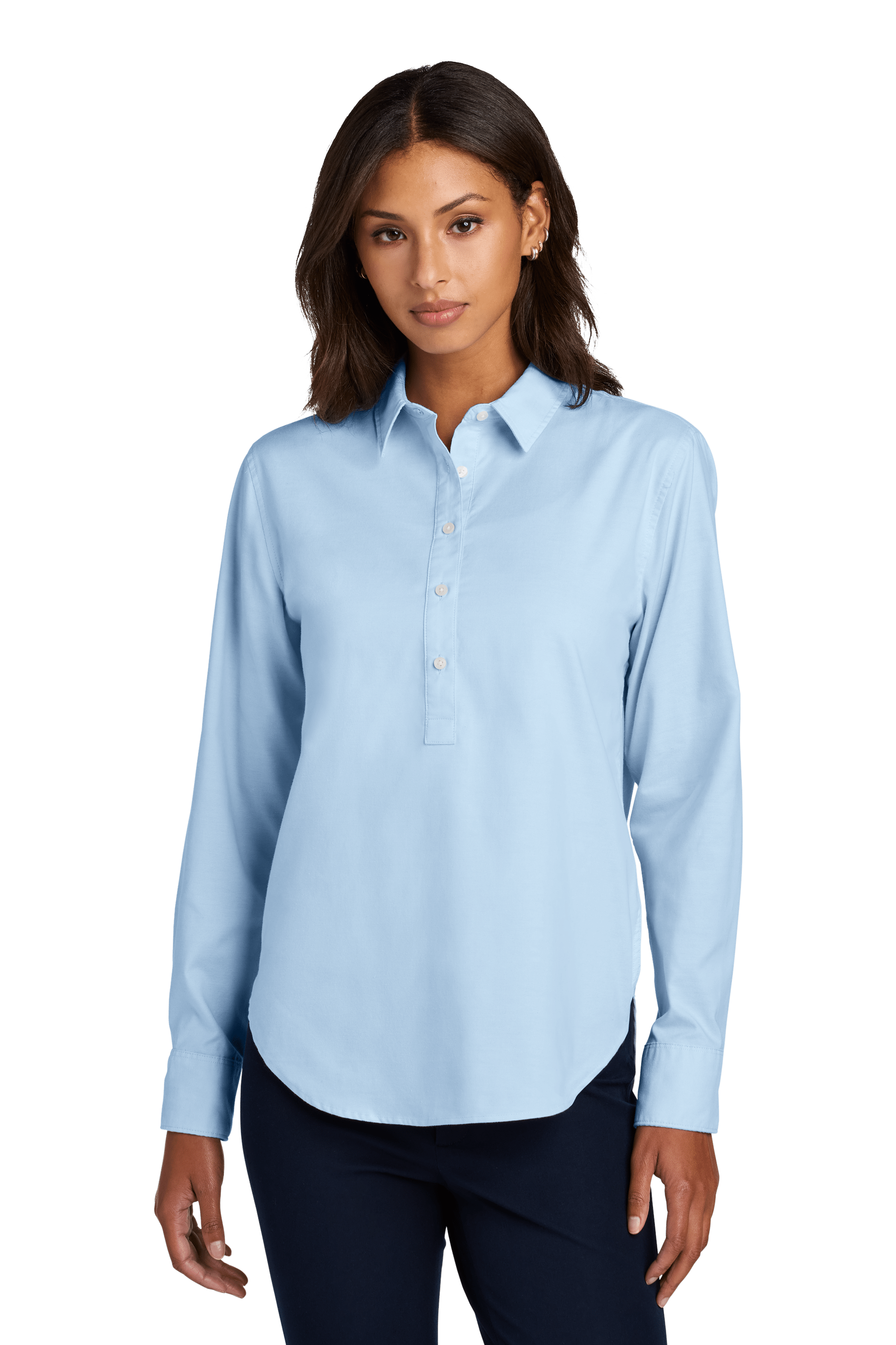 long sleeve dress shirt for women Port Authority LW100 Ladies Long Sleeve Carefree Poplin Shirt