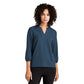 Mercer+Mettle Woven Shirts Mercer+Mettle - Women's Stretch Crepe 3/4-Sleeve Blouse