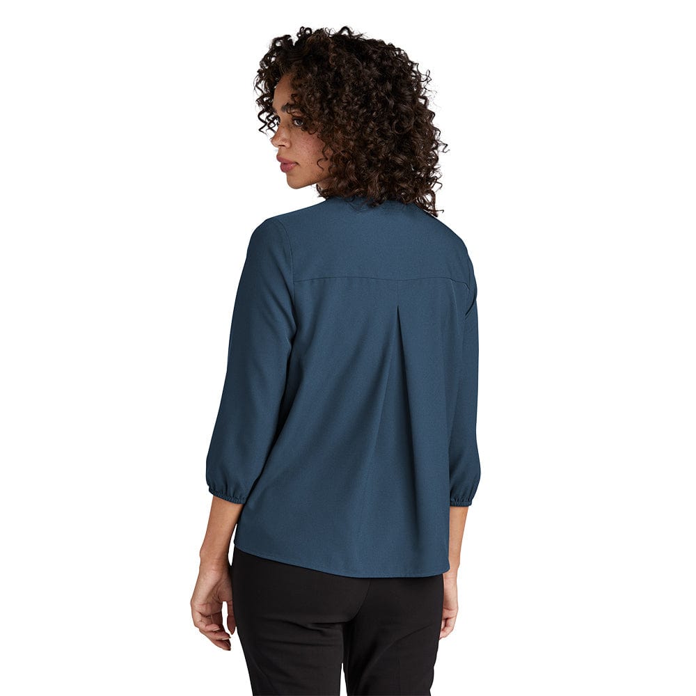 Mercer+Mettle Woven Shirts Mercer+Mettle - Women's Stretch Crepe 3/4-Sleeve Blouse