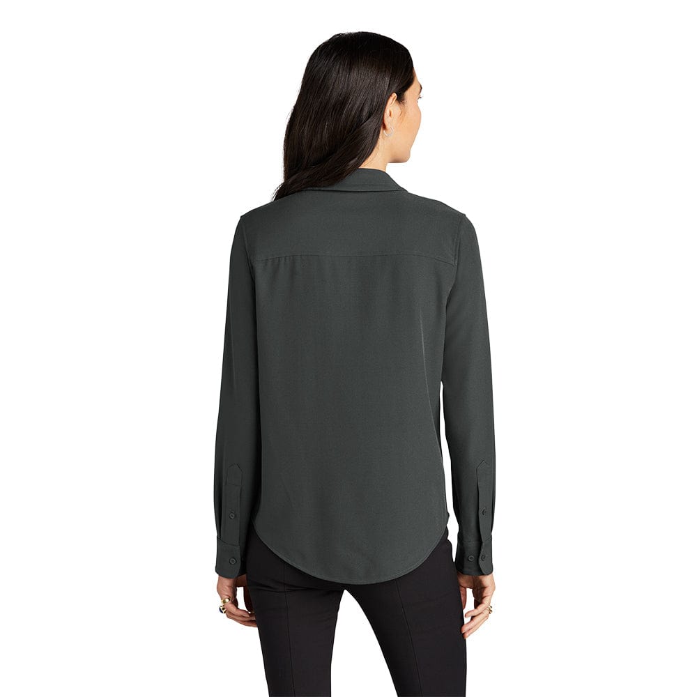 Mercer+Mettle Woven Shirts Mercer+Mettle - Women's Stretch Crepe Long Sleeve Blouse