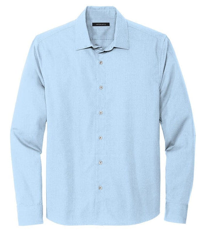 Mercer+Mettle Woven Shirts XS / Air Blue End on End Mercer+Mettle - Men's Long Sleeve Stretch Woven Shirt