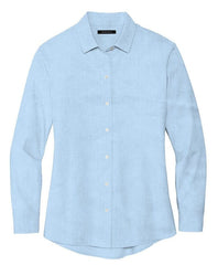 Mercer+Mettle Woven Shirts XS / Air Blue End on End Mercer+Mettle - Women's Long Sleeve Stretch Woven Shirt