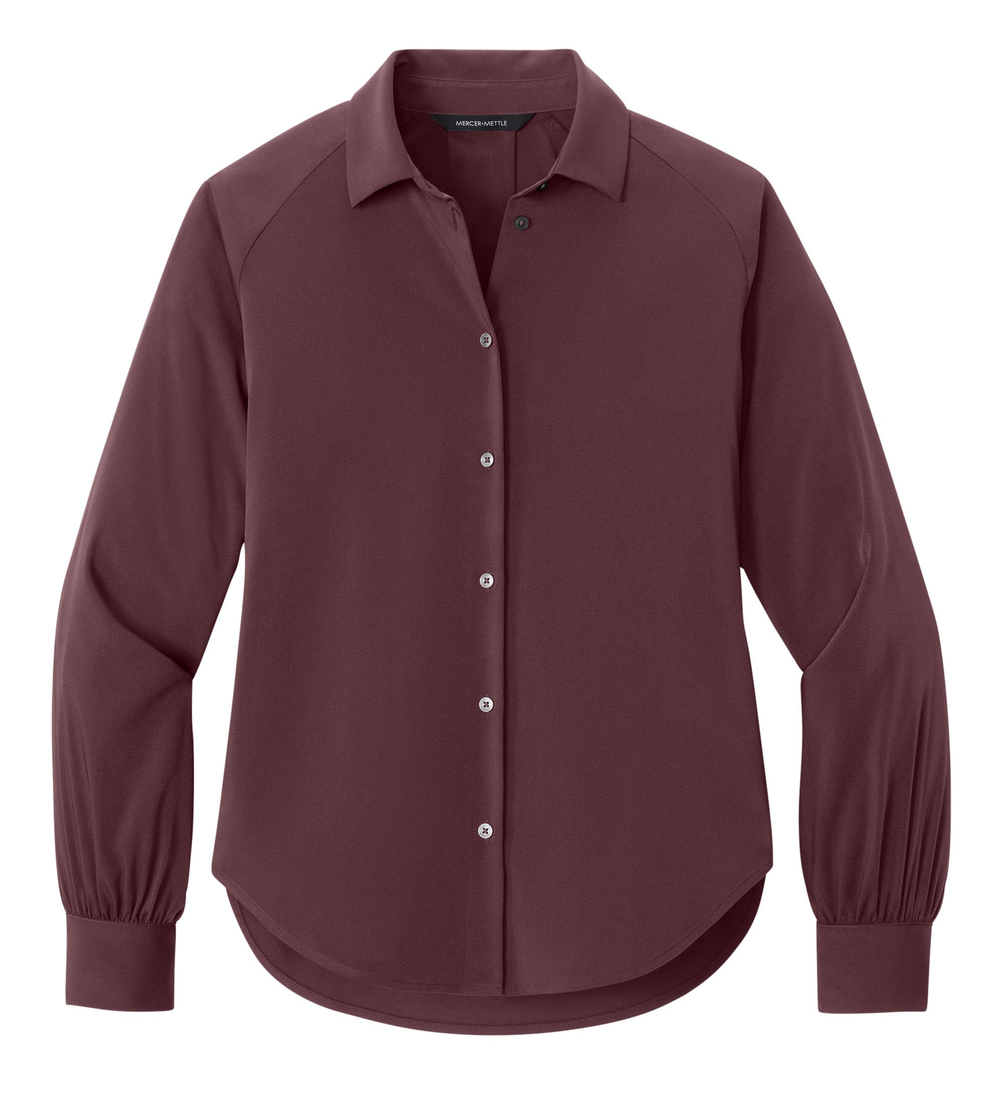 Mercer+Mettle Woven Shirts XS / Dark Raisin Mercer+Mettle - Women’s Long Sleeve Buttery Soft Blouse