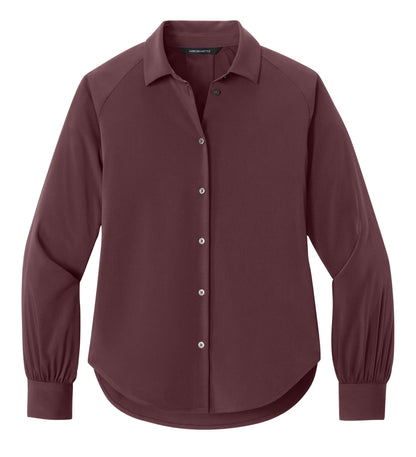 Mercer+Mettle Woven Shirts XS / Dark Raisin Mercer+Mettle - Women’s Long Sleeve Buttery Soft Blouse