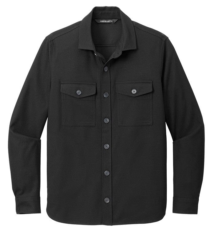 Mercer+Mettle Woven Shirts XS / Deep Black Mercer+Mettle - Men's Long Sleeve Twill Overshirt