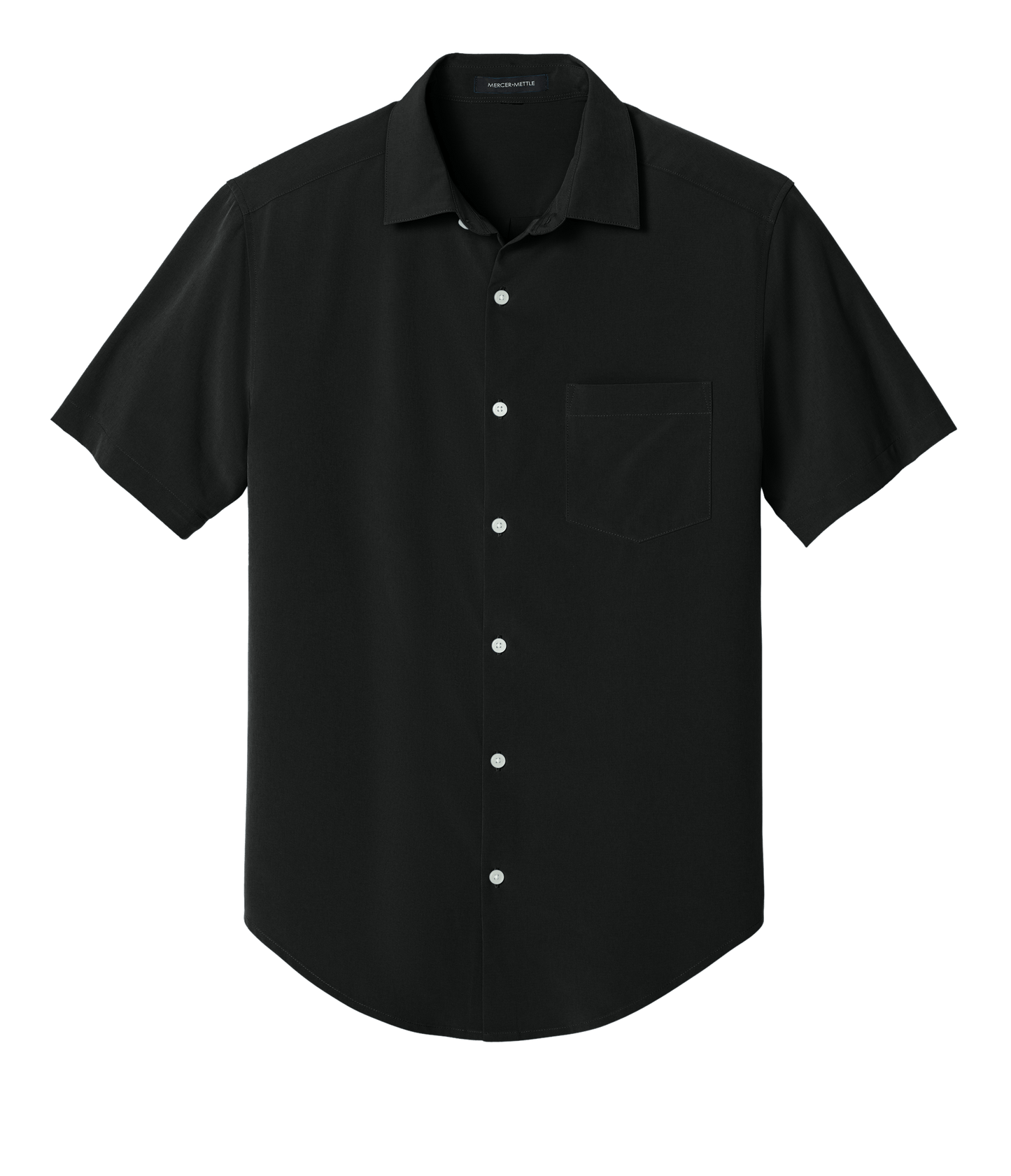 Mercer+Mettle Woven Shirts XS / Deep Black Mercer+Mettle - Men's Short Sleeve UV Capital Tech Shirt
