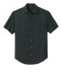 Mercer+Mettle Woven Shirts XS / Deep Black Triangle Print Mercer+Mettle - Men's Short Sleeve Patterned UV Capital Tech Shirt