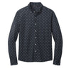 Mercer+Mettle Woven Shirts XS / Navy Geo Diamond Mercer+Mettle - Men's Stretch Jersey Patterned Long Sleeve Shirt