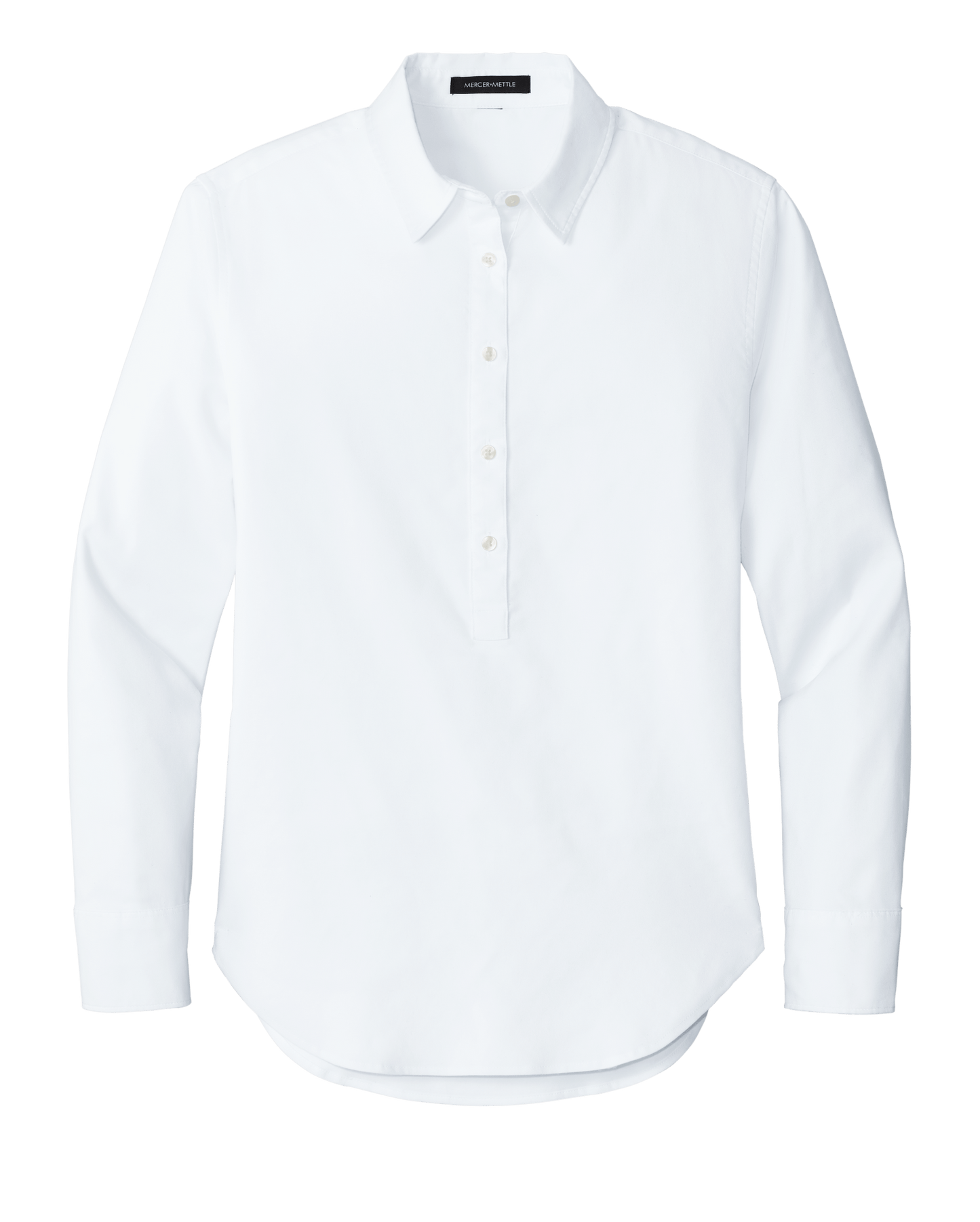 Mercer+Mettle Woven Shirts XS / White Mercer+Mettle - Women's Long Sleeve Modern Oxford Shirt