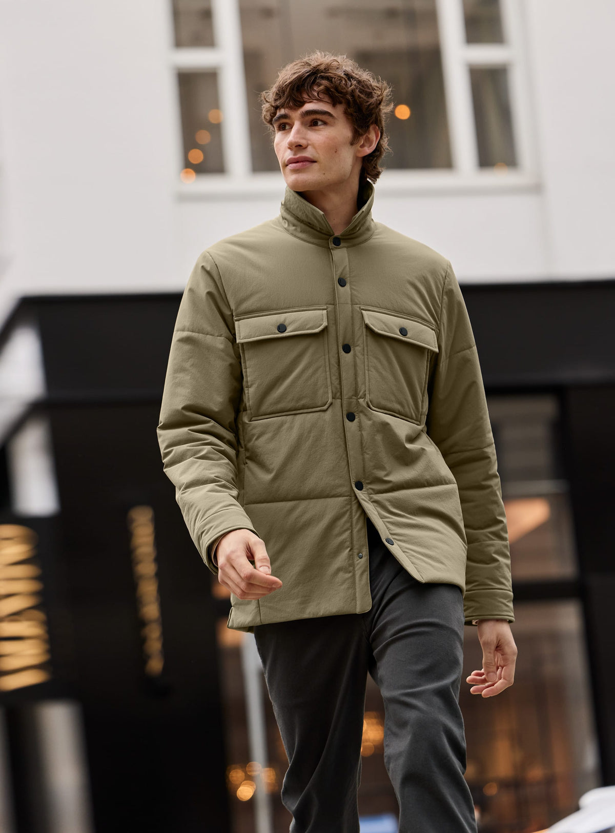 MiiR Outerwear MiiR - Men's Sashiko Stretch Puffy Shacket
