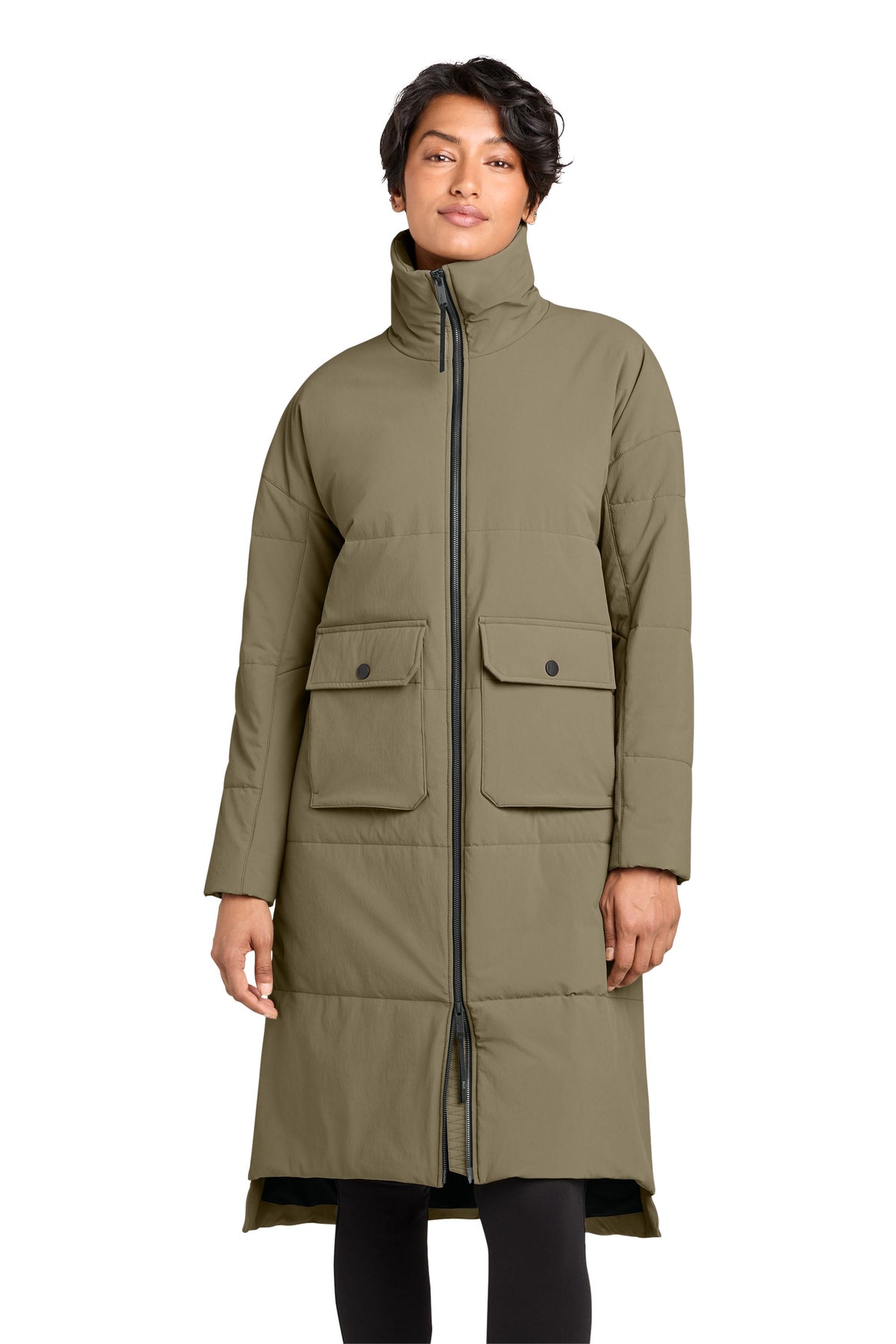 MiiR Outerwear MiiR - Women's Sashiko Stretch Puffy Long Jacket