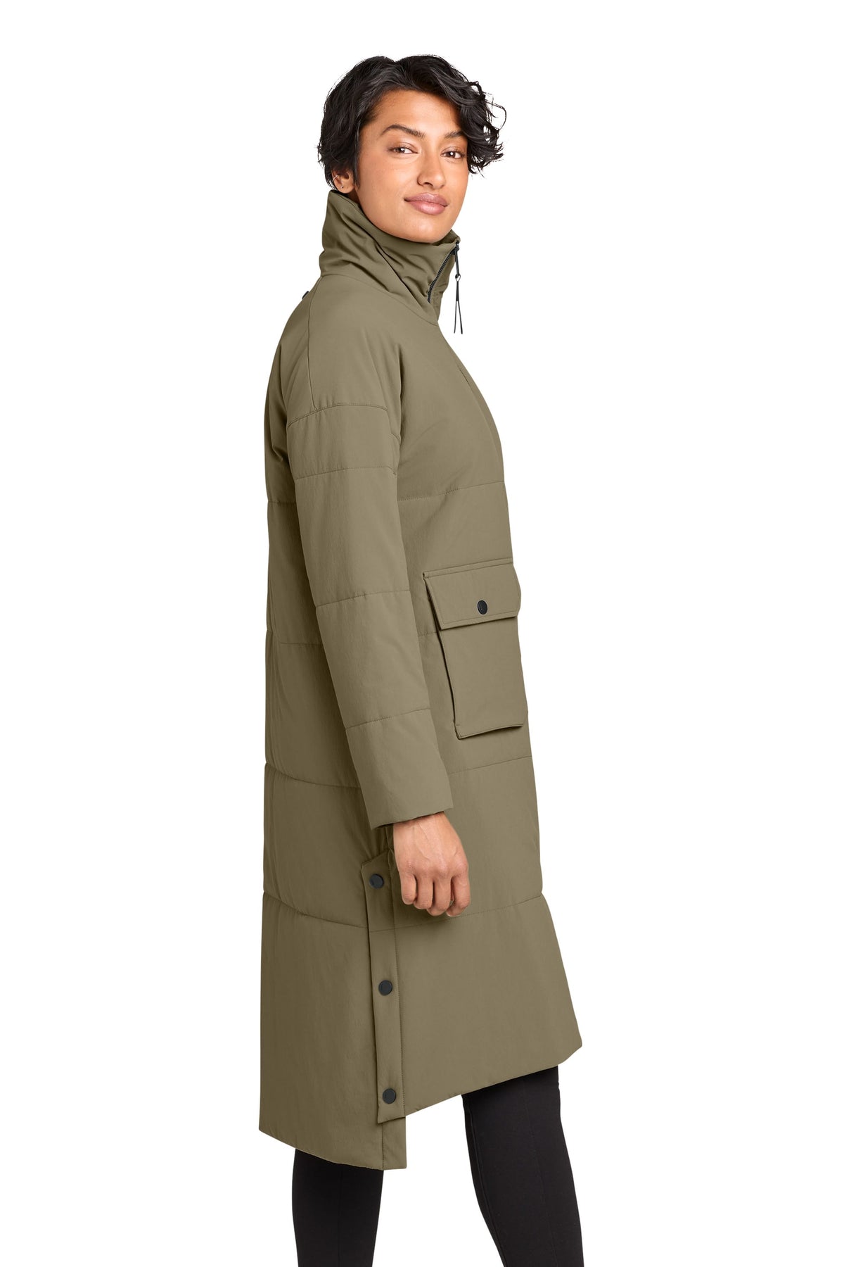MiiR Outerwear MiiR - Women's Sashiko Stretch Puffy Long Jacket