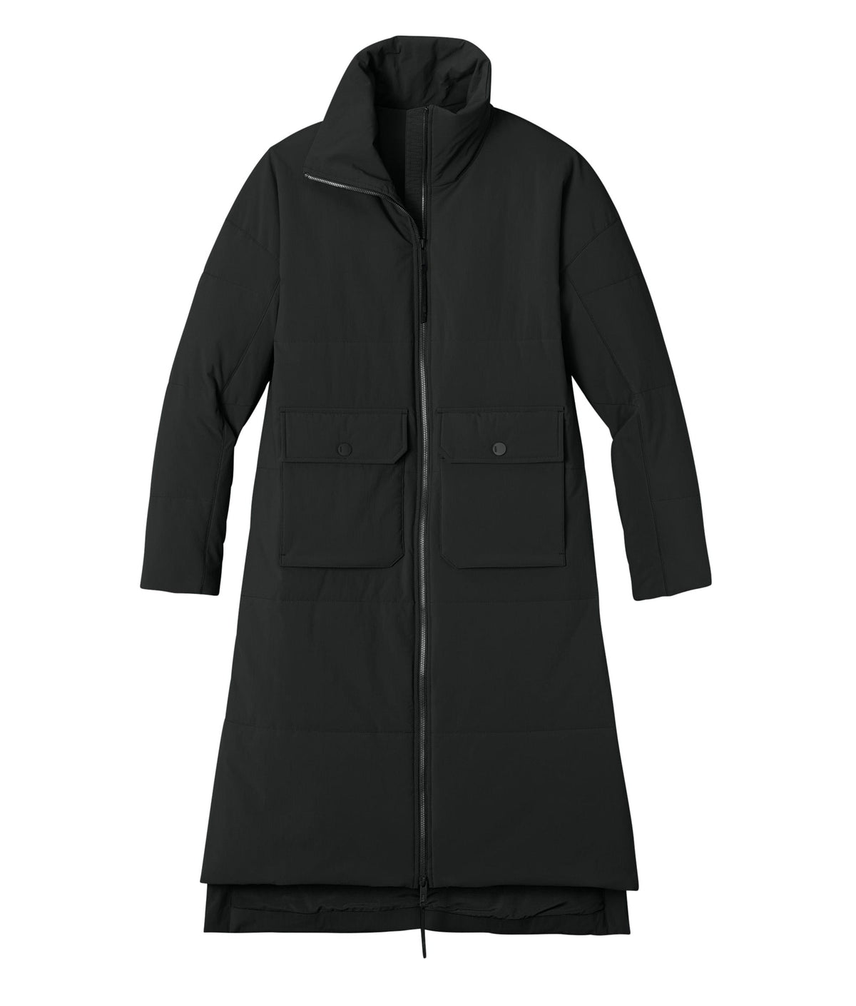 MiiR Outerwear XS / Pitch Black MiiR - Women's Sashiko Stretch Puffy Long Jacket
