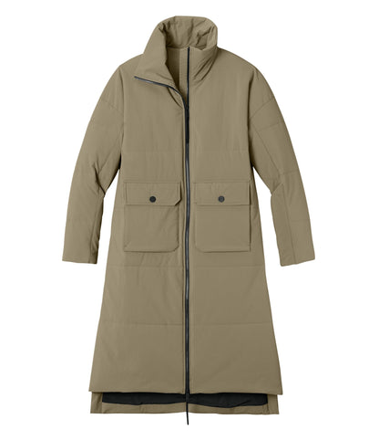 MiiR Outerwear XS / Truffle MiiR - Women's Sashiko Stretch Puffy Long Jacket