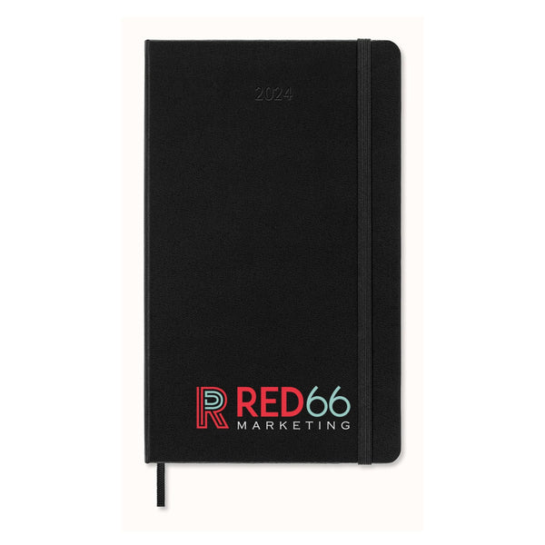 Moleskine Accessories One Size / Black Moleskine - Hard Cover Large 12-Month Daily 2024 Planner