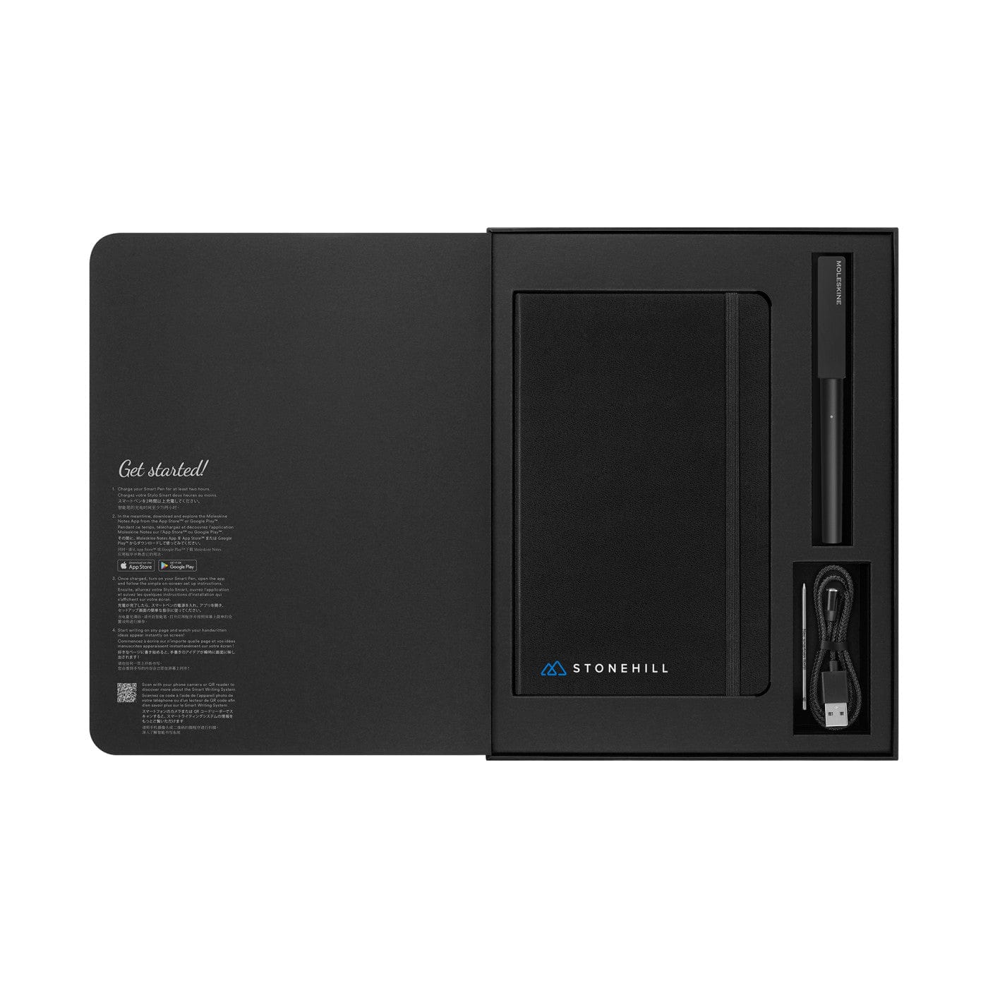 Moleskine Accessories One Size / Black Moleskine - Smart Writing Set - Ruled Large