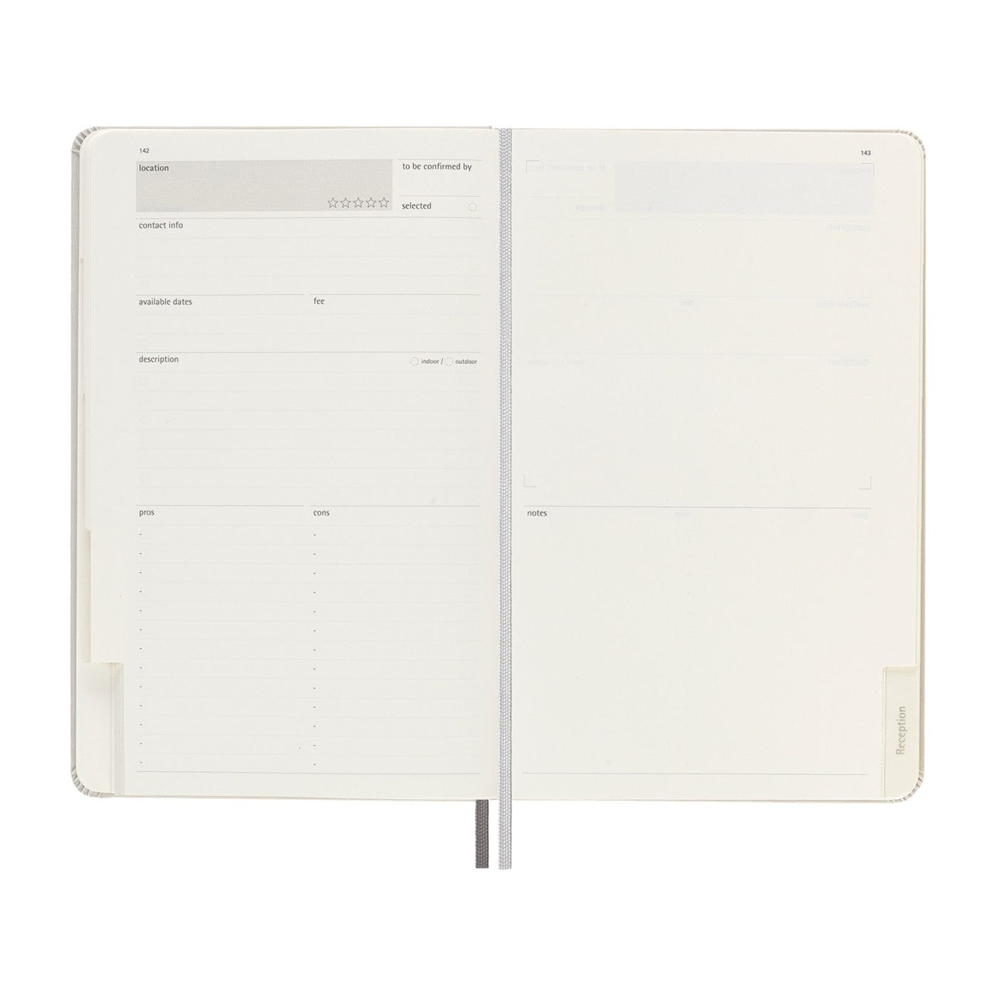 Moleskine Accessories One Size / Pearl Grey Moleskine - Passion Wedding Journal (5.5" x 8.5")
