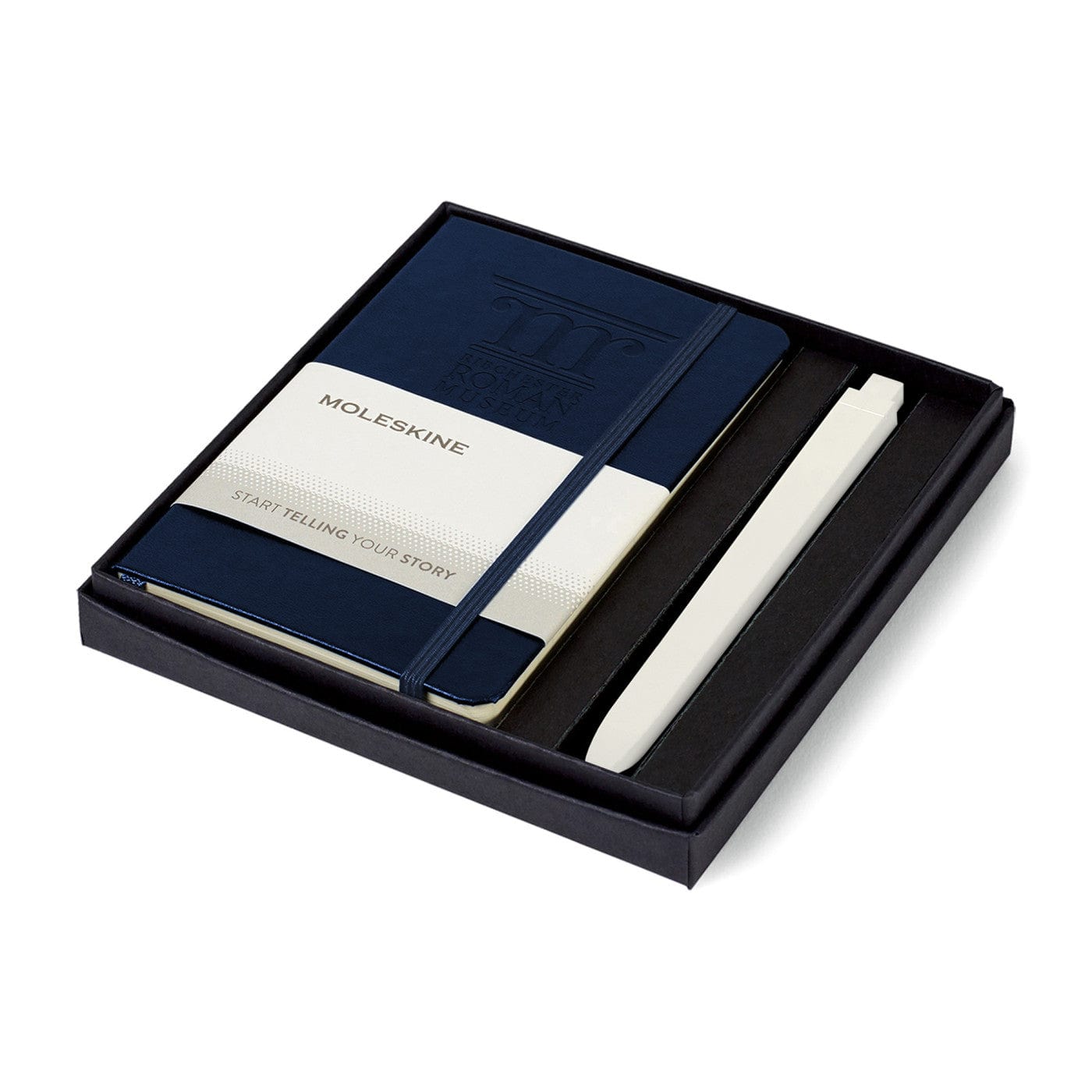 Moleskine Accessories One Size / Sapphire Blue Moleskine - Hard Cover Pocket Notebook and GO Pen Gift Set
