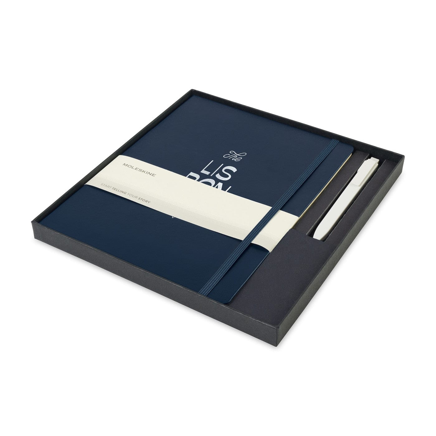 Moleskine Accessories One Size / Sapphire Blue Moleskine - Hard Cover X-Large Notebook and GO Pen Gift Set