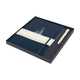 Moleskine Accessories One Size / Sapphire Blue Moleskine - Hard Cover X-Large Notebook and GO Pen Gift Set