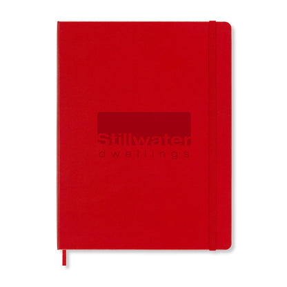 Moleskine Accessories One Size / Scarlet Red Moleskine - Hard Cover Ruled Extra Large Notebook (7.5" x  9.75")