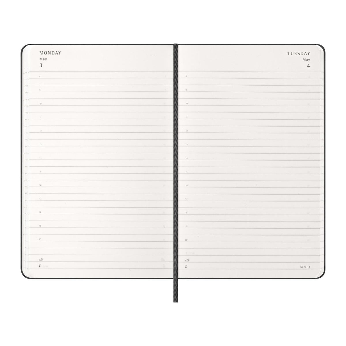 Moleskine Journals & Notebooks One Size / Black Moleskine - Hard Cover Large 12-Month Daily 2027 Planner