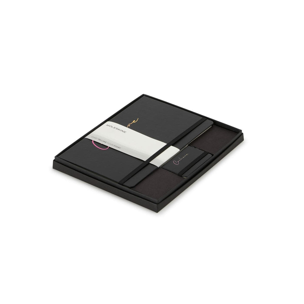 Moleskine Journals & Notebooks One Size / Black Moleskine - Large Notebook and Mini Notebook Charm Gift Set