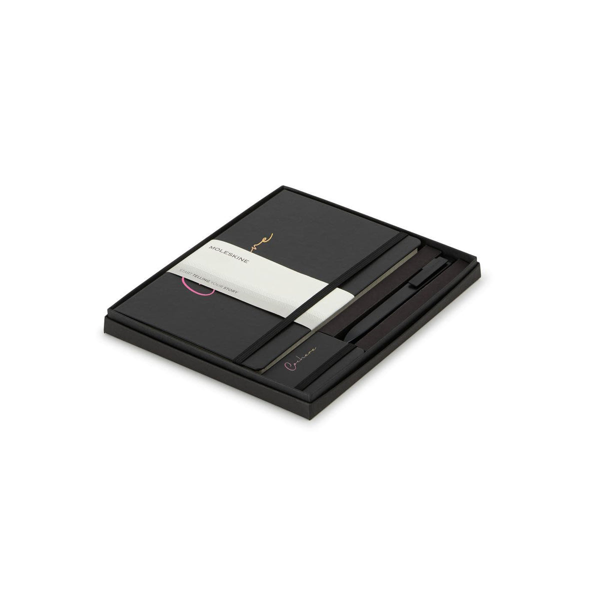 Moleskine Journals & Notebooks One Size / Black Moleskine - Large Notebook, GO Pen, and Mini Notebook Charm Gift Set