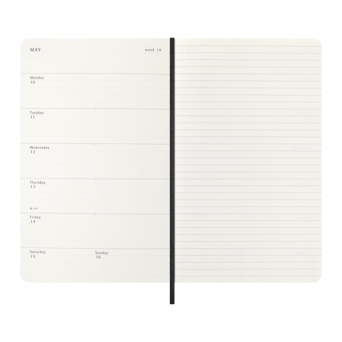 Moleskine Journals & Notebooks One Size / Black Moleskine - Soft Cover Large 12-Month Weekly 2027 Planner