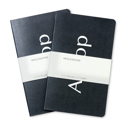 Moleskine Journals & Notebooks One Size / Black Moleskine - Volant Ruled Large Journal 2-Pack