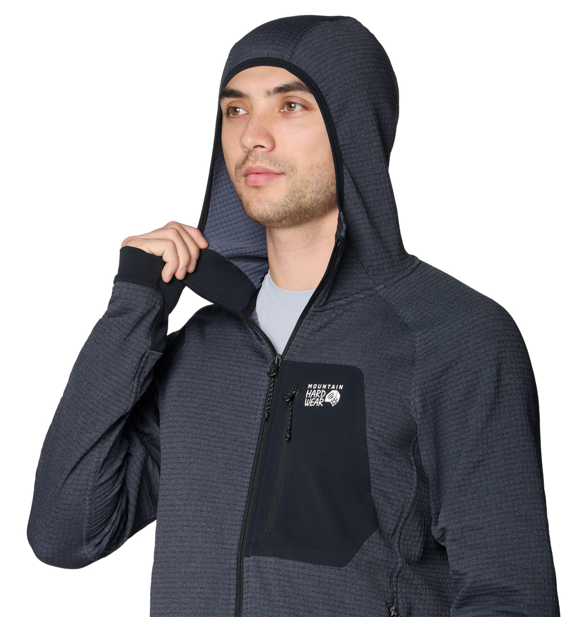 Mountain Hardwear Fleece Mountain Hardwear - Men's Polartec® Power Grid™ Full-Zip Hoody