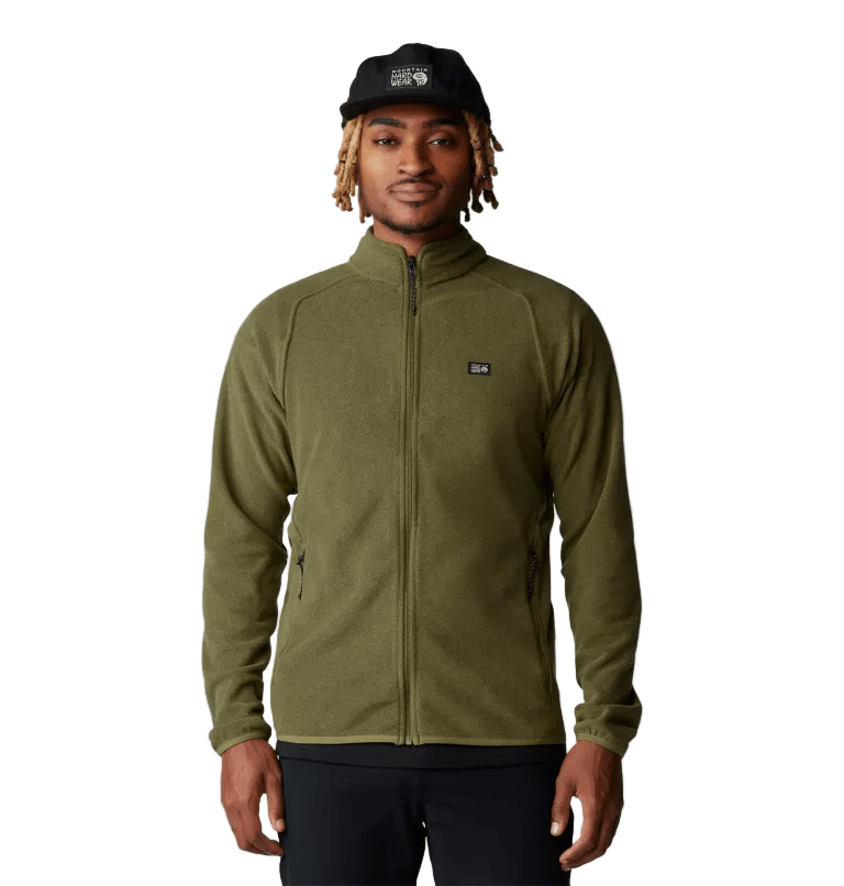 Mountain Hardwear Fleece S / Combat Green Heather Mountain Hardwear - Men's Microchill™ Full-Zip Jacket