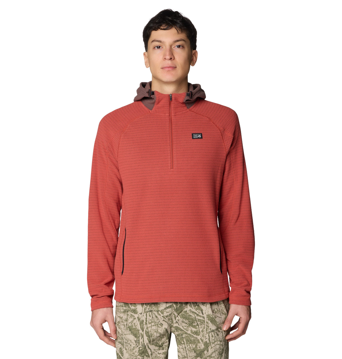 Mountain Hardwear Fleece S / Mars Red Mountain Hardwear - Men's Summit Grid™ Zip Hoody