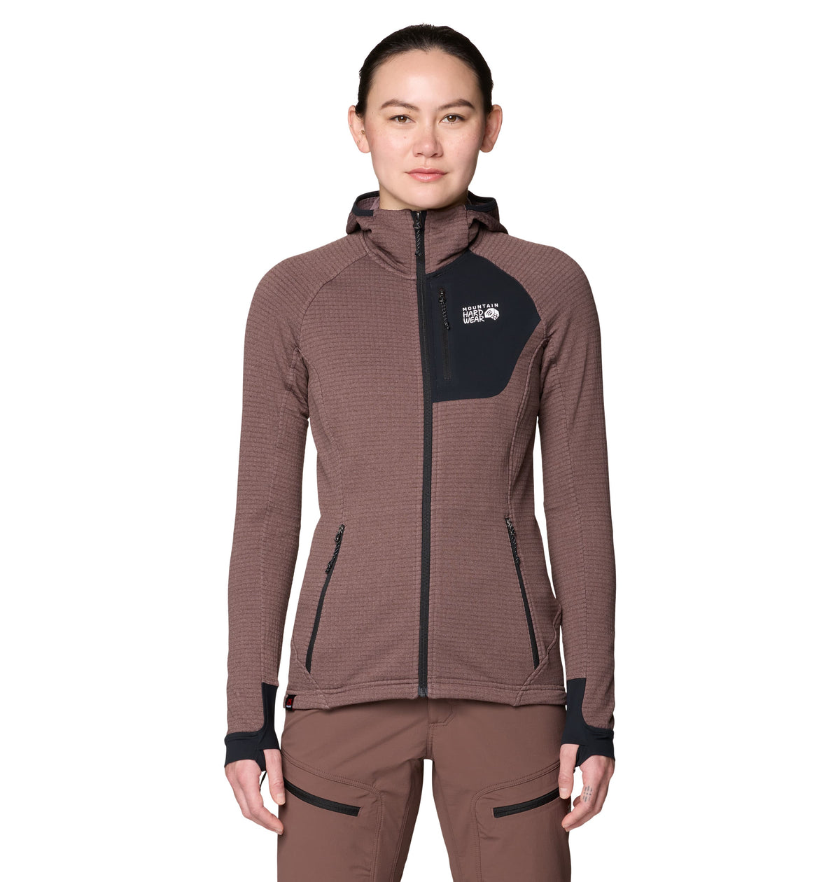 Mountain Hardwear Fleece XS / Carob Heather Mountain Hardwear - Women's Polartec® Power Grid™ Full-Zip Hoody