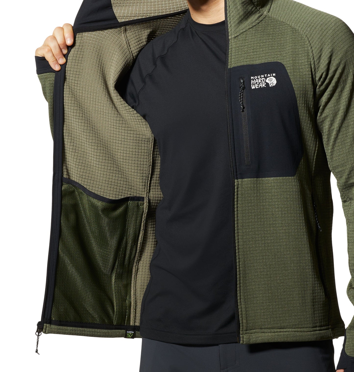 Mountain Hardwear Outerwear Mountain Hardwear - Men's Polartec® Power Grid™ Full-Zip Hoody