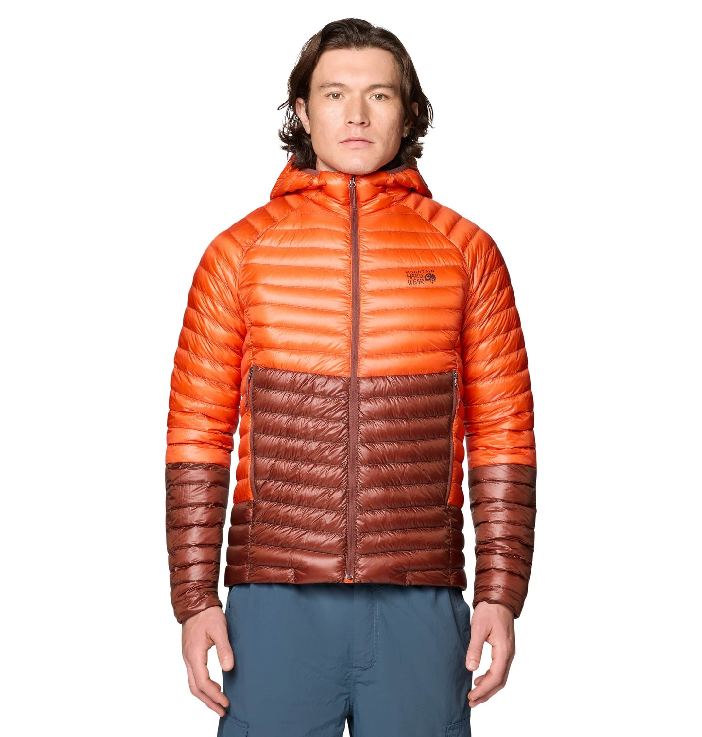 Mountain Hardwear Outerwear S / Aspect/Bourbon Brown Mountain Hardwear - Men's Ghost Whisperer™ Down Hoody