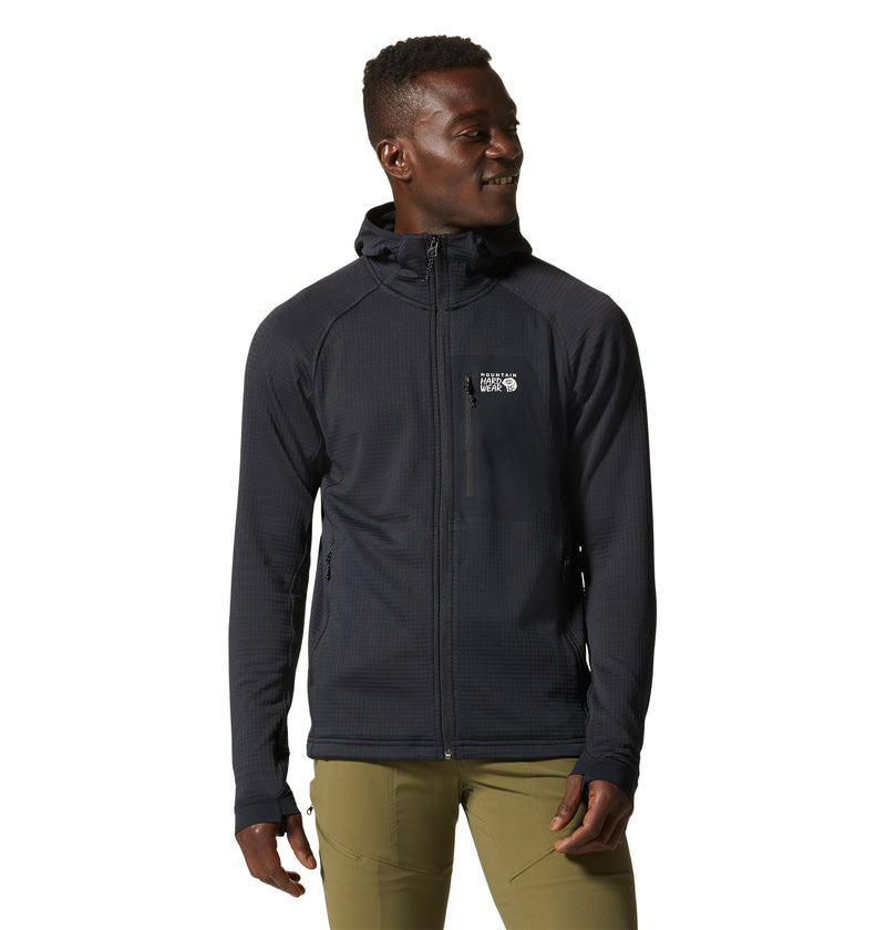 answer4 　power grid fullzip hoodie ブラック アンサーフォー / パワーグリッド フルジップフーディ – Run