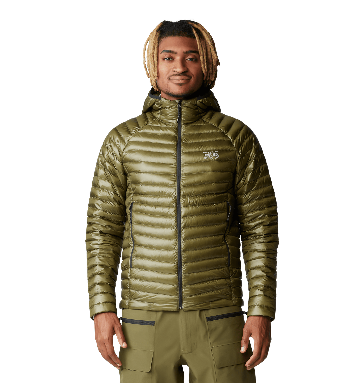 Mountain Hardwear Outerwear S / Combat Green Mountain Hardwear - Men's Ghost Whisperer™ Down Hoody