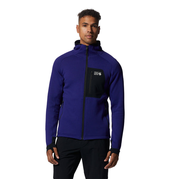 Mountain Hardwear Outerwear S / Klein Blue Heather Mountain Hardwear - Men's Polartec® Power Grid™ Full-Zip Hoody