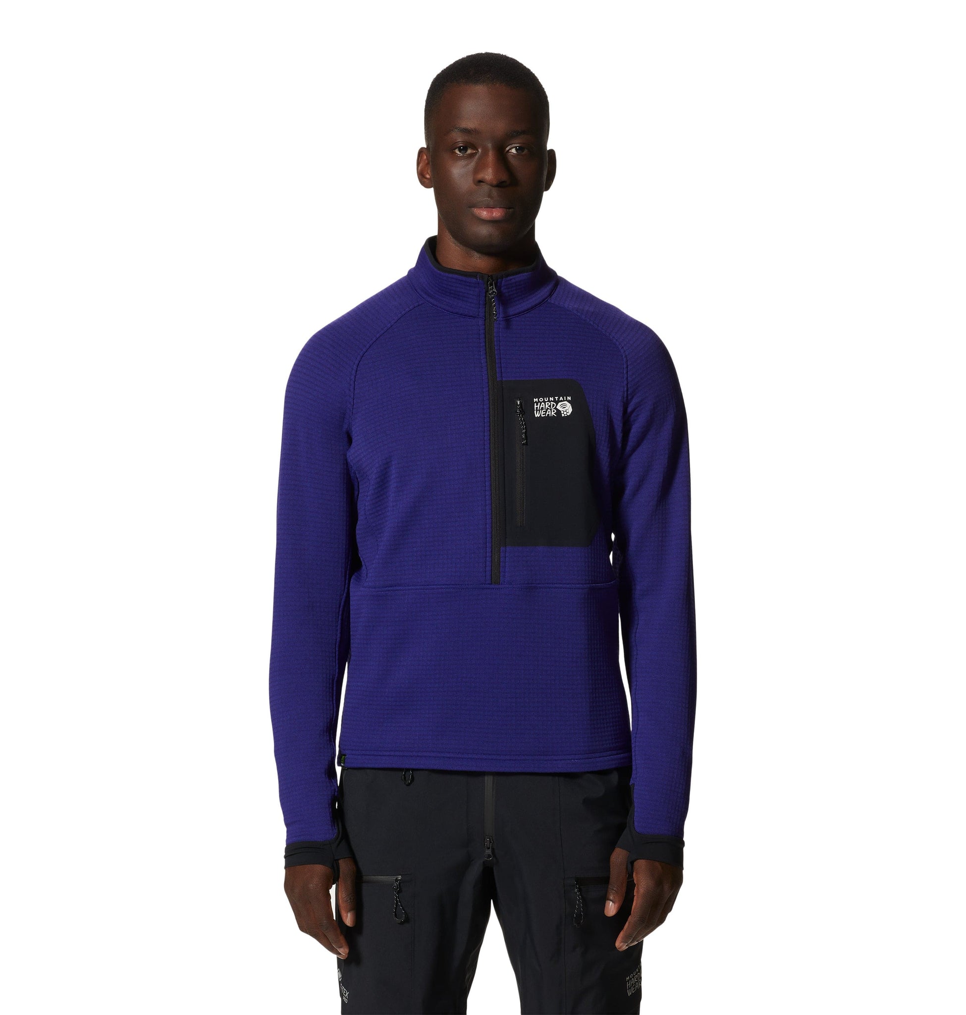 Mountain Hardwear Outerwear S / Klein Blue Heather Mountain Hardwear - Men's Polartec® Power Grid™ Half-Zip Jacket