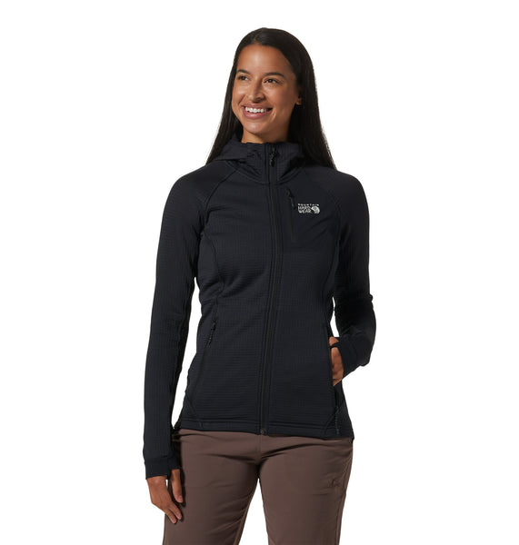 Mountain Hardwear Outerwear XS / Black Mountain Hardwear - Women's Polartec® Power Grid™ Full-Zip Hoody