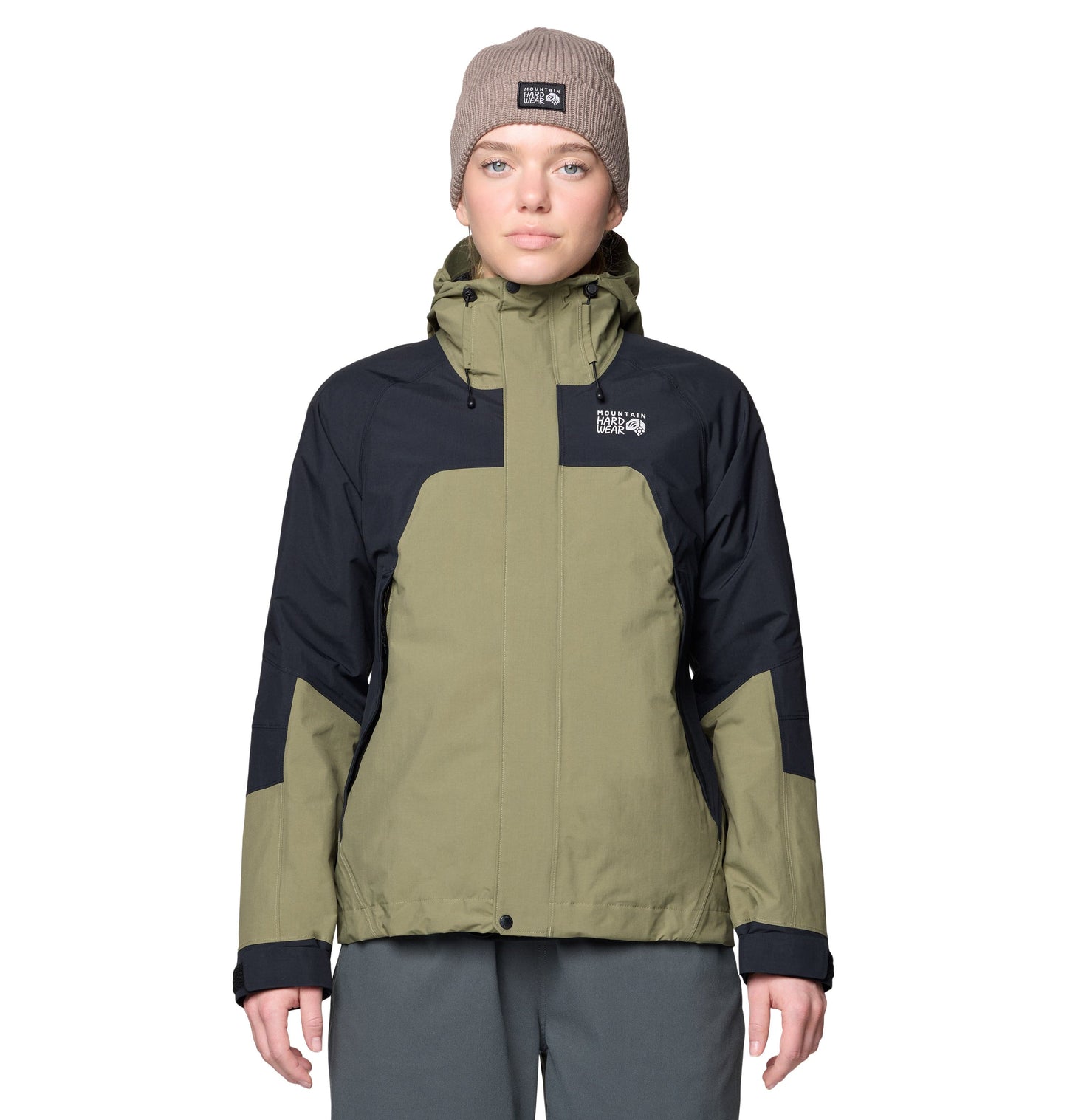 Mountain Hardwear Outerwear XS / Mission Olive/Black Mountain Hardwear - Women's Dry Times™ Hooded Jacket
