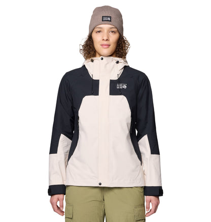 Mountain Hardwear Outerwear XS / Talc/Black Mountain Hardwear - Women's Dry Times™ Hooded Jacket