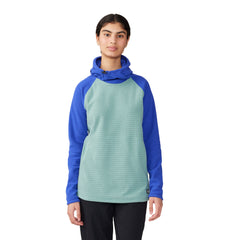 Mountain Hardwear Sweatshirts XS / Lichen Green/Blue Mountain Hardwear - Women's Summit Grid™ Tunic Hoody