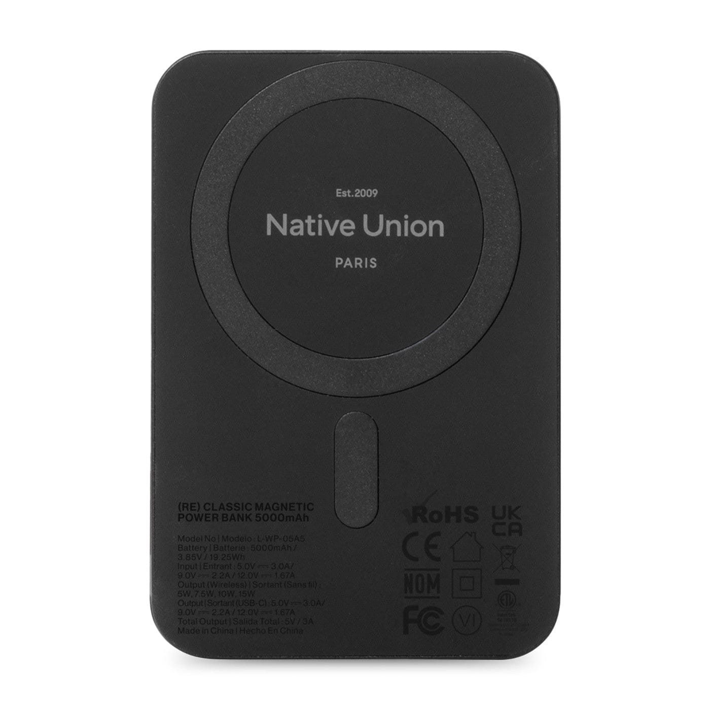 Native Union Electronics One Size / Black Native Union - (RE)Classic Magnetic Power Bank 10000mAh