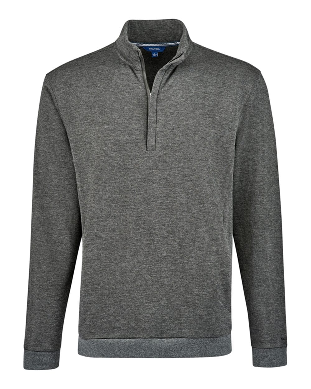 Nautica Layering S / Charcoal Heather Nautica - Men's Explorer Half-Zip Fleece Jacket